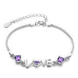 925 Silver Bracelet with the word of