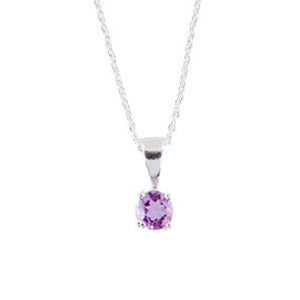 Rectangle Shaped Purple Genuine Amethyst  Necklace & Earrings Set