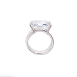 Unique and Modernist Baguette Cut Cubic Zirconia Ring
