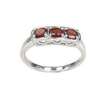 Ring Set with Genuine Garnet Gemstone