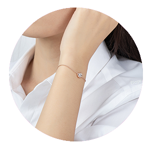 925 Silver Bracelet with Moissanite Diamonds