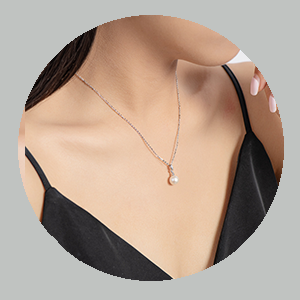 925 Sterling Silver Necklace with Freshwater Pearl pendant