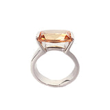 Unique and Modernist Baguette Cut Cubic Zirconia Ring