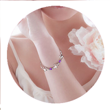 925 Silver Bracelet features butterflies design