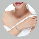 925 Silver Bracelet with the word of
