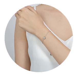 925 Silver Bracelet with Moissanite Diamonds