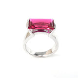 Unique and Modernist Baguette Cut Cubic Zirconia Ring
