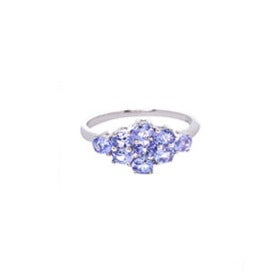 Ring Set with three Genuine Garnet Gemstone