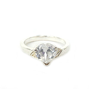 Ring Set with three Genuine Garnet Gemstone