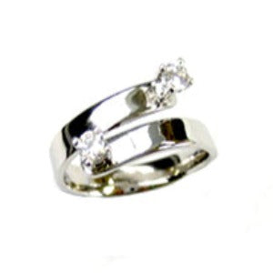 Ring Set with three Genuine Garnet Gemstone