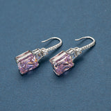 925 Sterling Silver Earrings set with Moissanite Diamonds