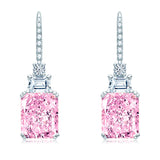 925 Sterling Silver Earrings set with Moissanite Diamonds