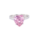 Solitaire Design with Heart Shape Centerpiece Ring