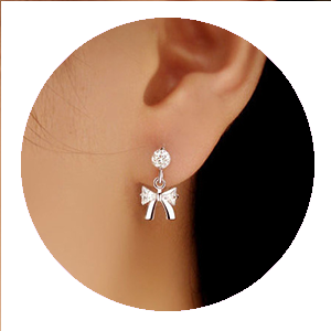 925 Sterling Silver Earrings Features the butterfly design