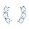 Moissanite Simulated Diamond Hoop Earrings